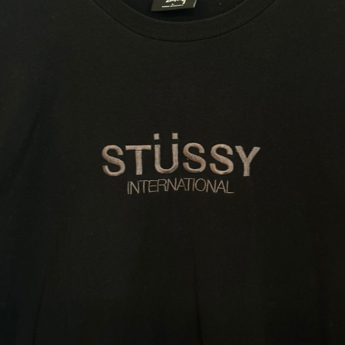 stussy ステューシー Tシャツ L 刺繍ロゴ センターロゴ メキシコ製 | Vintage.City 빈티지숍, 빈티지 코디 정보