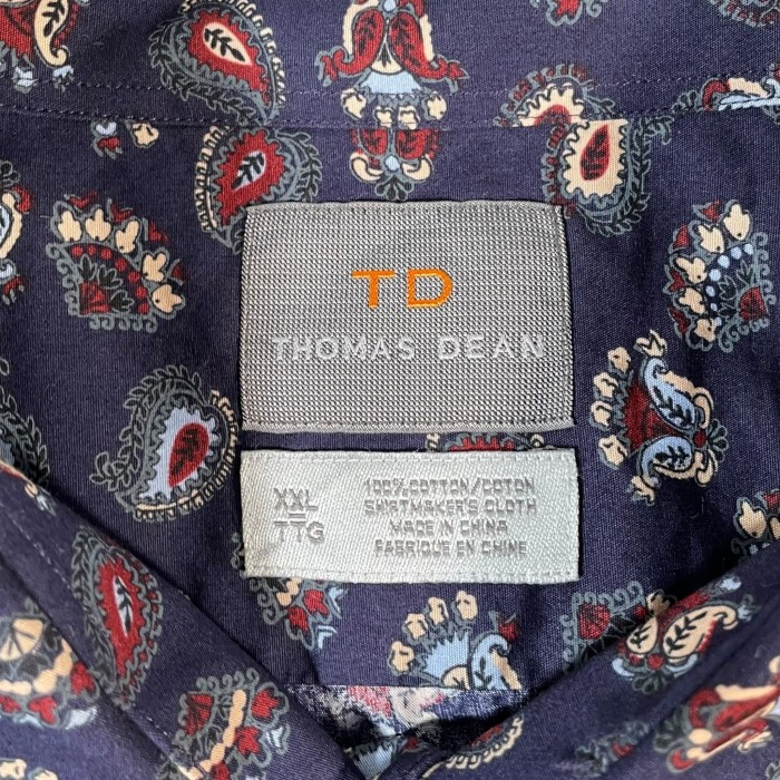 “THOMAS DEAN” L/S Paisley Pattern Shirt | Vintage.City 古着屋、古着コーデ情報を発信