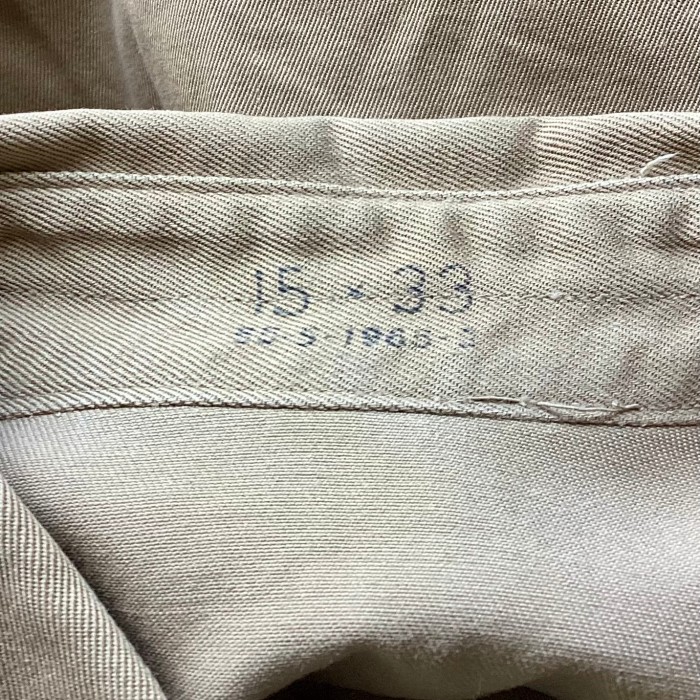 50‘S U.S.ARMY ヴィンテージ　チノシャツ　カーキシャツ | Vintage.City 古着屋、古着コーデ情報を発信