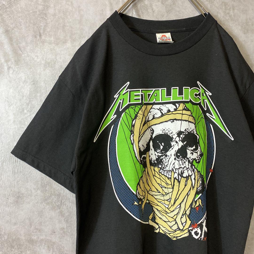 METALLICA skull design T-shirt size M 配送A メタリカ メキシコ製 ...