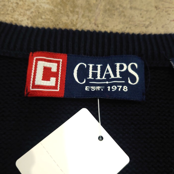 CHAPS cable design knit vest | Vintage.City 빈티지숍, 빈티지 코디 정보