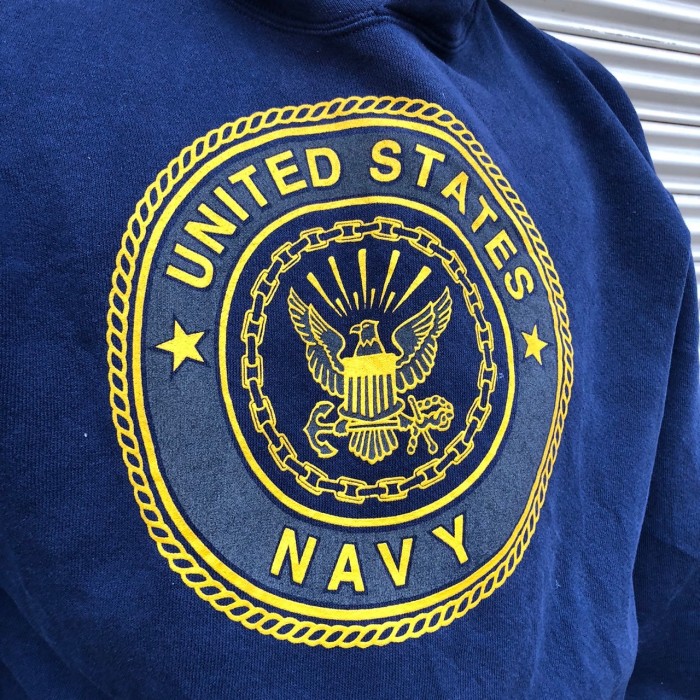 90s USA製 米軍 SOFFE US Navy Hoodie Sweat ソフィー アメリカ 海軍 ミリタリー パーカー スウェット ネイビー USAF フーディ Army L | Vintage.City 古着屋、古着コーデ情報を発信