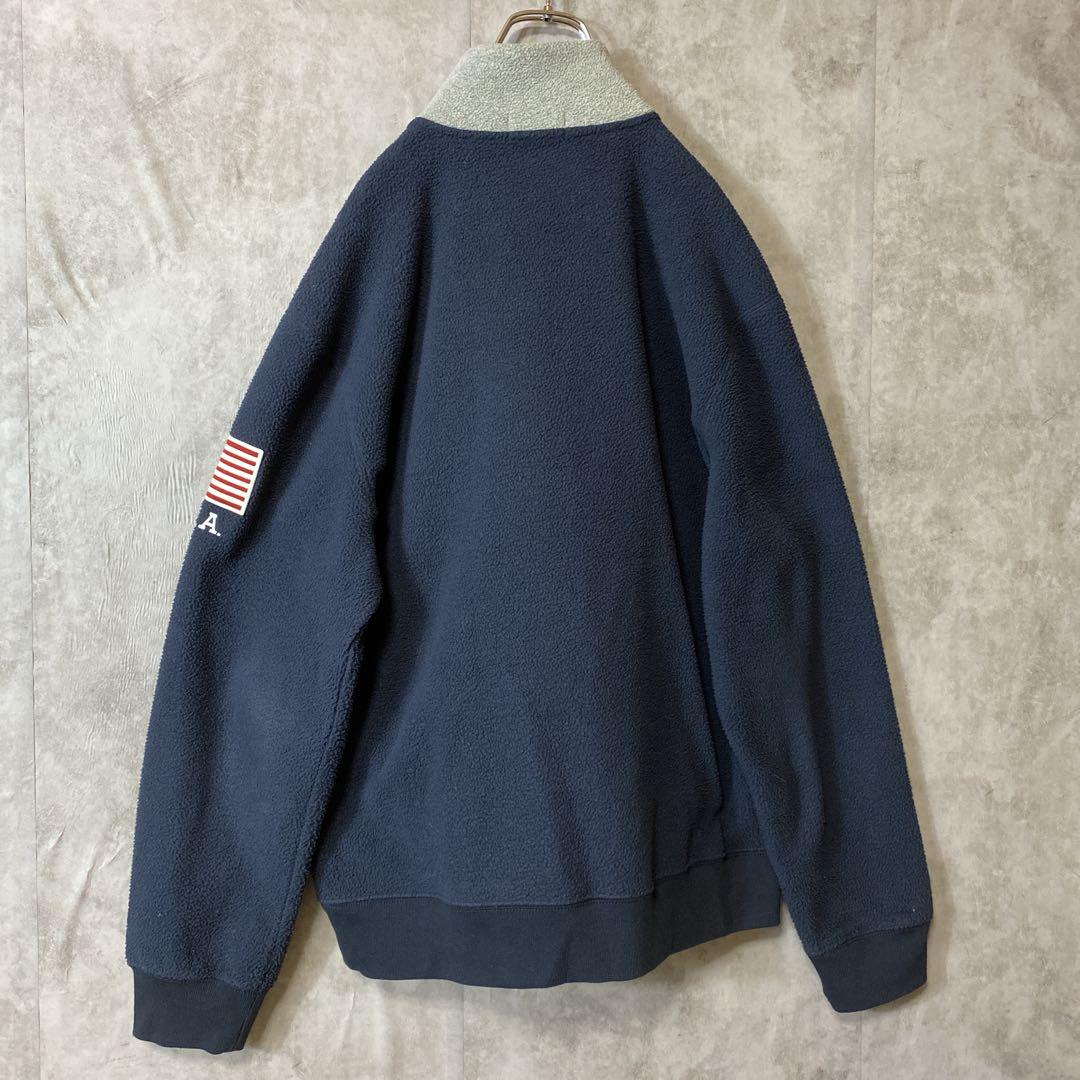 POLO RALPH LAUREN halfzip fleece sweat size L 配送A ラルフローレン