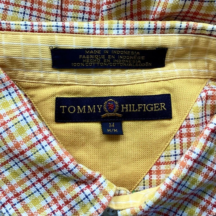 TOMMY HILFIGER コットンチェックシャツ | Vintage.City 빈티지숍, 빈티지 코디 정보