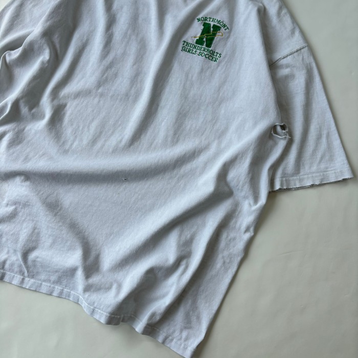 90's JERZEES College USA Boro T-shirt | Vintage.City 빈티지숍, 빈티지 코디 정보