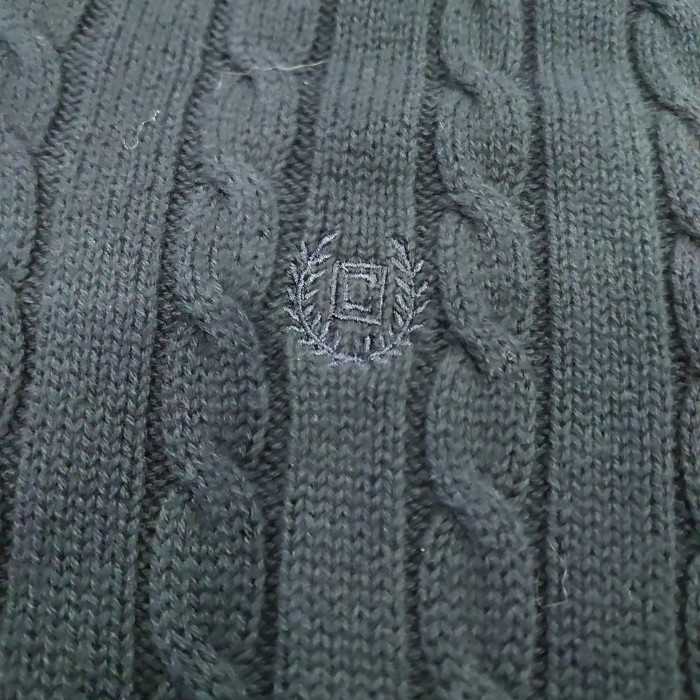 CHAPS cable design knit vest | Vintage.City 古着屋、古着コーデ情報を発信
