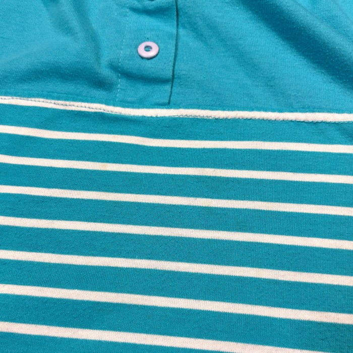 【Unisex】90s ミントカラー ヘンリーネック デザイン Tシャツ / Vintage ヴィンテージ 古着 トップス ティーシャツ T-Shirts | Vintage.City 빈티지숍, 빈티지 코디 정보