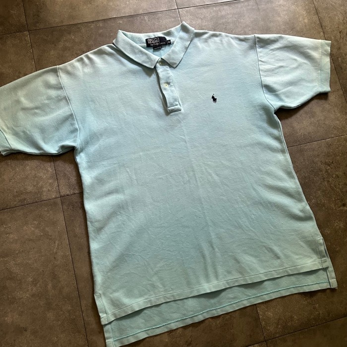 90s ラルフローレン ポロシャツ USA製 M ライトブルー | Vintage.City 古着屋、古着コーデ情報を発信