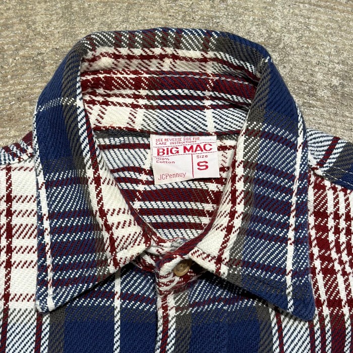 70's〜 BIGMAC ビッグマック コットンチェックネルシャツ S | Vintage.City 古着屋、古着コーデ情報を発信