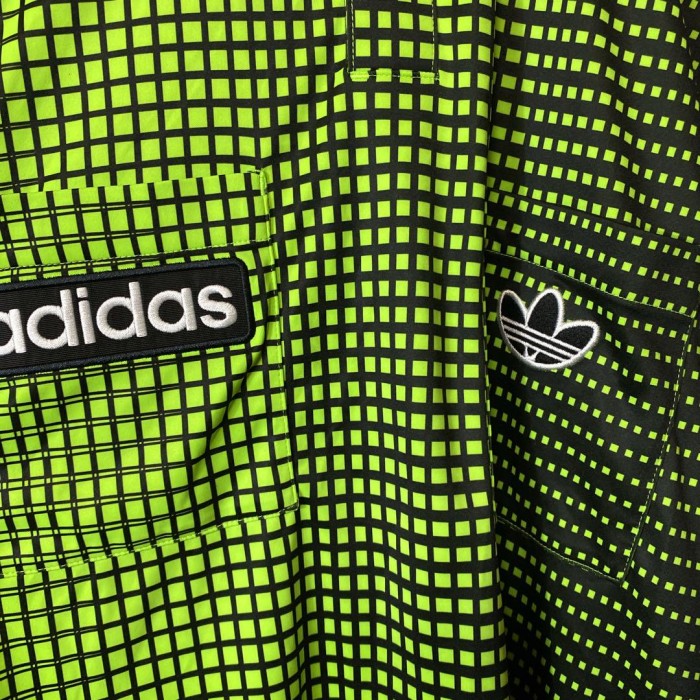adidas neon graphic polo shirt size M 配送A アディダス　ネオンカラー　ゲームシャツ | Vintage.City 古着屋、古着コーデ情報を発信
