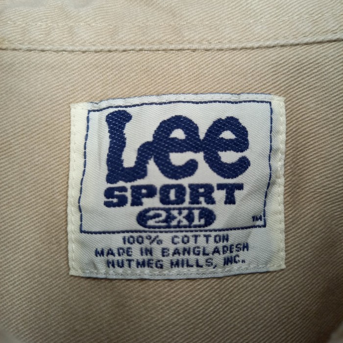 リー　ワークシャツ　長袖　NFL　パッカーズ　刺繍　ベージュ　カーキ　2XL | Vintage.City 古着屋、古着コーデ情報を発信