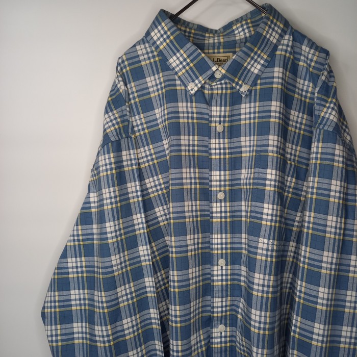 エルエルビーン　コットン　BDシャツ　長袖　チェック　ポケット　オーバーサイズ | Vintage.City 빈티지숍, 빈티지 코디 정보