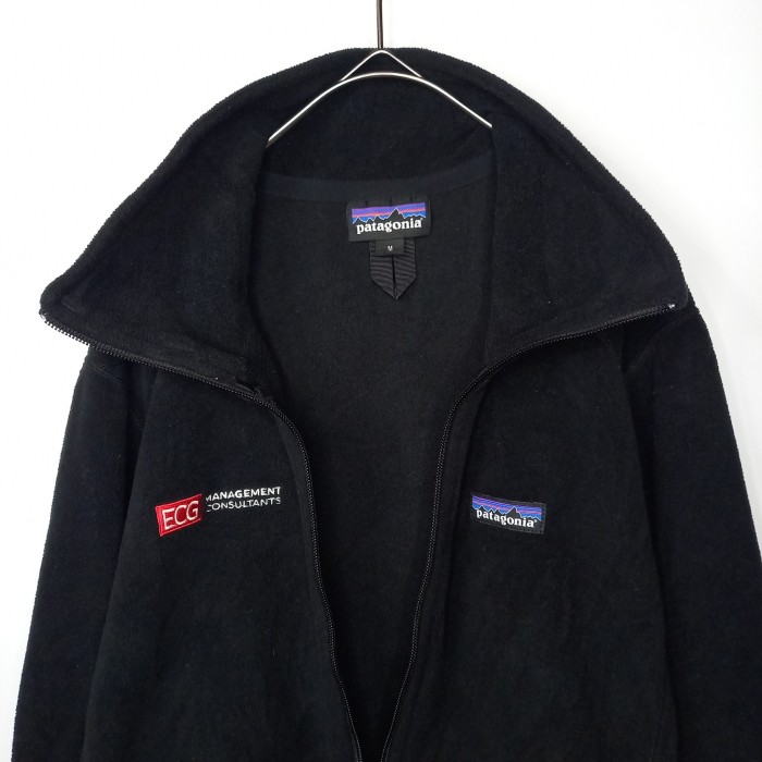 メキシコ製　パタゴニア　フリース　ジャケット　刺繍　企業ロゴ　薄手　ブラック　M | Vintage.City 古着屋、古着コーデ情報を発信