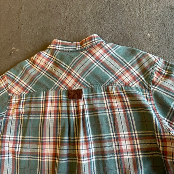 flannel check l/s shirts with elbow patch フランネル エルボーパッチ チェックシャツ | Vintage.City 古着屋、古着コーデ情報を発信