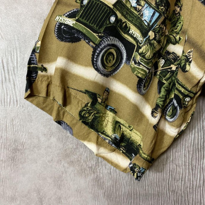HYSTERIC GLAMOUR tankdesign aloha shirt size M 相当　配送A　ヒステリックグラマー　戦車　アロハシャツ | Vintage.City 古着屋、古着コーデ情報を発信