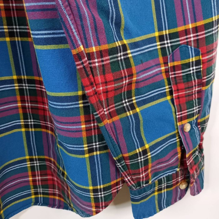 ラルフローレン　BDシャツ　チェック　ポニー　刺繍ロゴ　レッド　ブルー　M | Vintage.City 빈티지숍, 빈티지 코디 정보