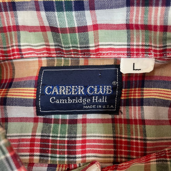 USA製 CAREER CLUB ボタンダウンチェックシャツ L 長袖 ロングスリーブ US古着 ヴィンテージ ビンテージ vintage ユーズド USED 古着 MADE IN USA | Vintage.City Vintage Shops, Vintage Fashion Trends