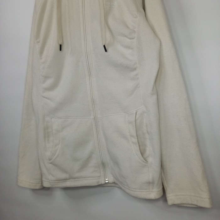 ノースフェイス　フリースパーカー　ジャケット　薄手　ポーラテック　刺繍　ホワイト　S | Vintage.City 빈티지숍, 빈티지 코디 정보