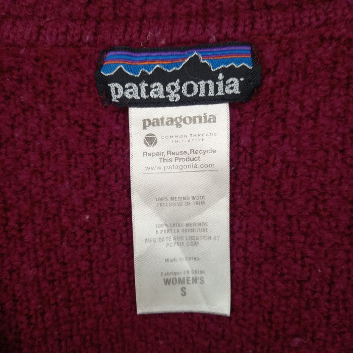 パタゴニア　ハイネック　メリノカーディガン　セーター　ウール100%　ルビー　S | Vintage.City 古着屋、古着コーデ情報を発信