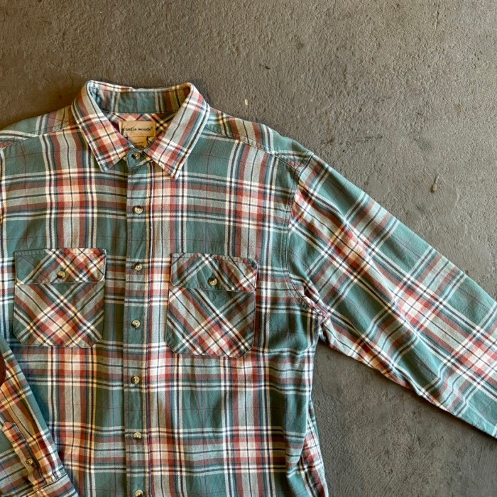 flannel check l/s shirts with elbow patch フランネル エルボーパッチ チェックシャツ | Vintage.City Vintage Shops, Vintage Fashion Trends
