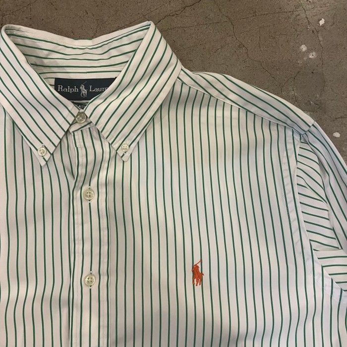 Ralph Lauren cotton stripe BD shirt CLASIC FIT | Vintage.City 古着屋、古着コーデ情報を発信