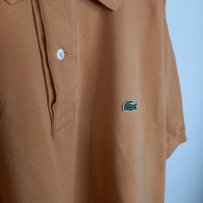 ラコステ　ポロシャツ　半袖　L1212　刺繍ロゴ　シェルボタン　オレンジ　3XL | Vintage.City 古着屋、古着コーデ情報を発信