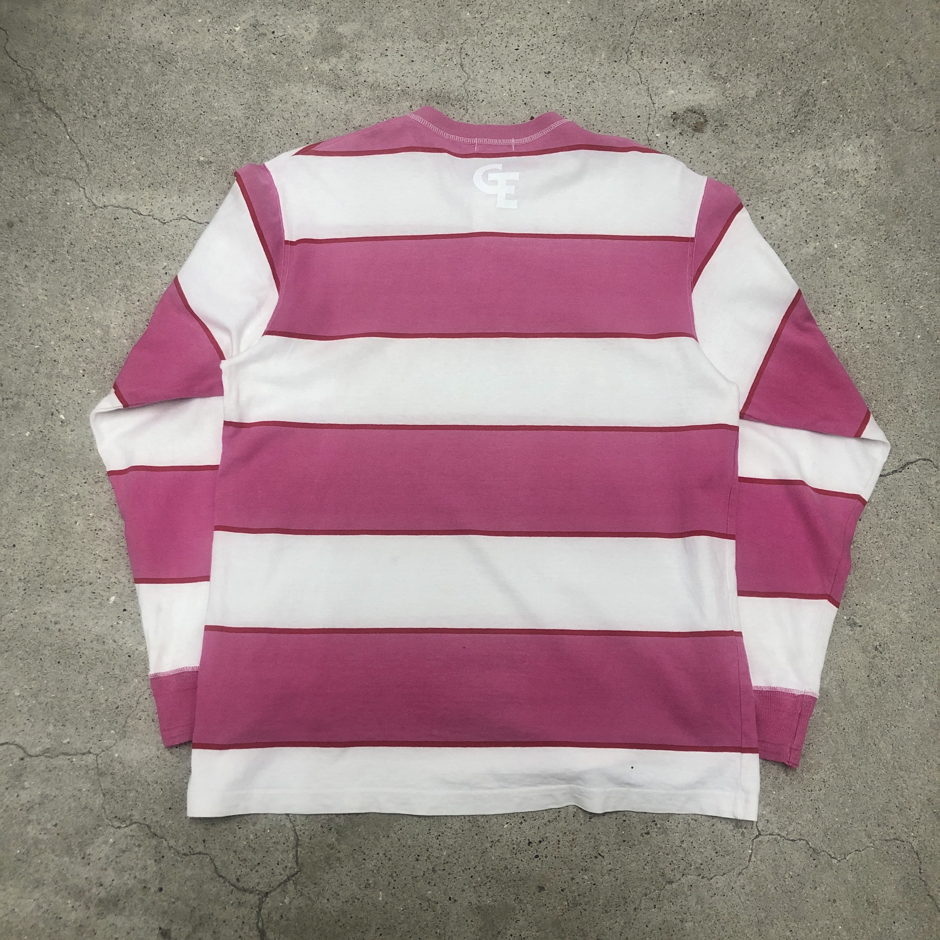 90～00s GOODENOUGH/Henry neck L/S Tee/初期タグ/M/ボーダー柄 ...