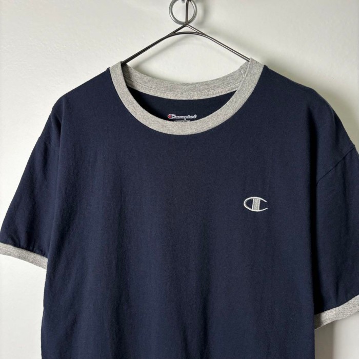 古着 Champion Tシャツ リンガーT リンガーネック ネイビー M | Vintage.City 古着屋、古着コーデ情報を発信
