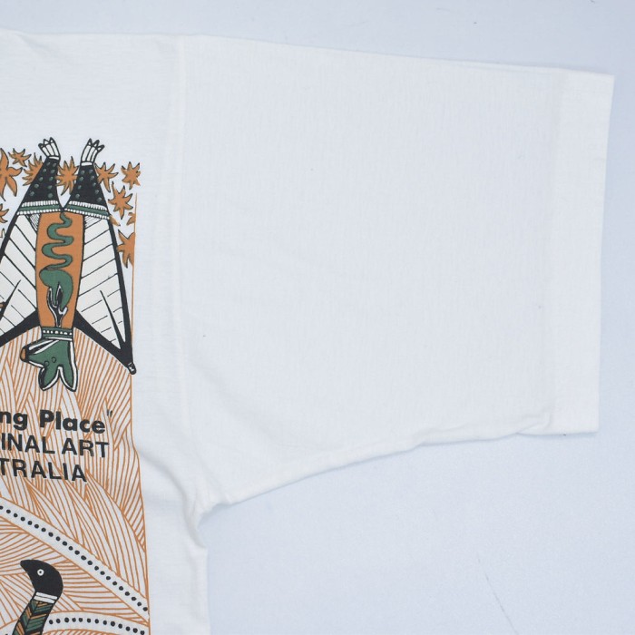80〜90s オーストラリア製 Churinga DESIGNS アボリジニアート デザイン プリント Tシャツ ヴィンテージ 半袖 ビンテージ 古着 メンズLサイズ | Vintage.City 古着屋、古着コーデ情報を発信