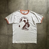 80s soffe ソフィー リンガーtシャツ USA製 L ホワイト×ピンク | Vintage.City 古着屋、古着コーデ情報を発信