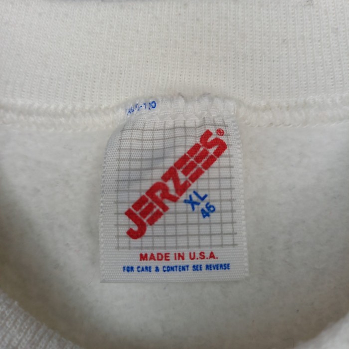 90s　アメリカ製　ジャージーズ　スウェット　トレーナー　アニマル　ホワイト　XL | Vintage.City 古着屋、古着コーデ情報を発信
