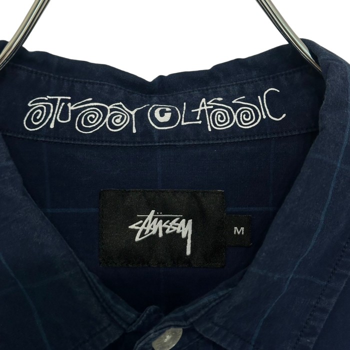 stussy ステューシー シャツ 長袖 刺繍ロゴ ワンポイントロゴ チェック | Vintage.City 빈티지숍, 빈티지 코디 정보