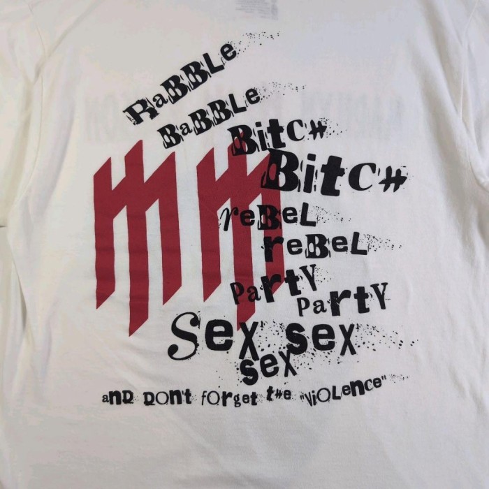 [169]マリリン・マンソン フェイス ロックTシャツ ホワイト M | Vintage.City 古着屋、古着コーデ情報を発信