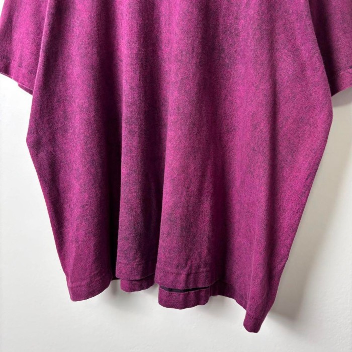 90s USA製 Tシャツ アニマル オオカミ ウルフ 刺繍 後染め 黒紫 L | Vintage.City 古着屋、古着コーデ情報を発信