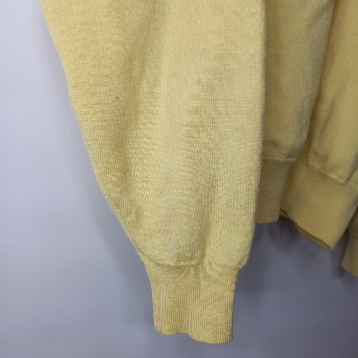 80s　フレンチラコステ　ニットポロシャツ　長袖　刺繍ロゴ　Y2K　イエロー　4 | Vintage.City 빈티지숍, 빈티지 코디 정보