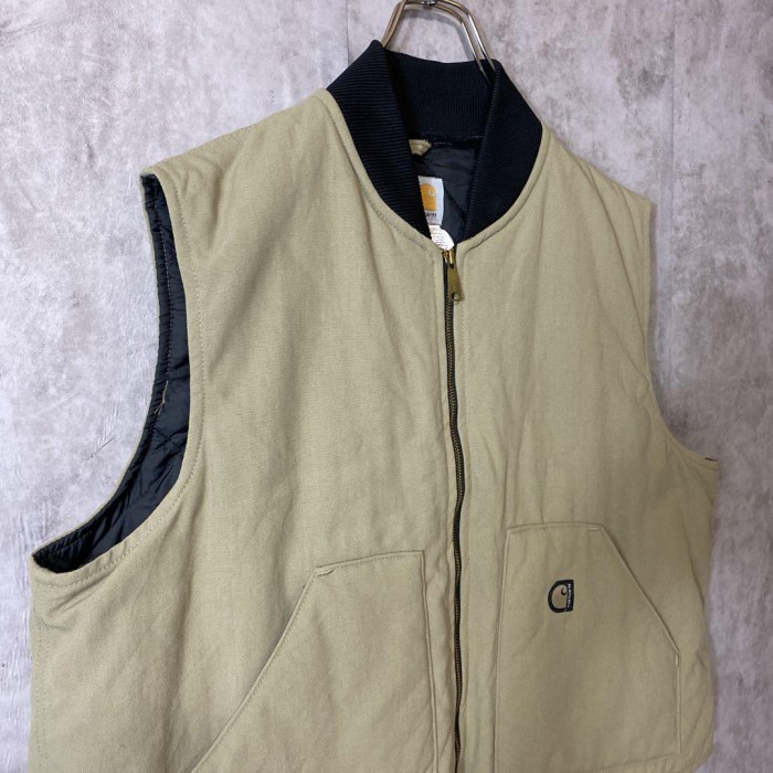 Carhartt usa製 work duck vest size 2XL 配送A カーハート　背面ビッグ刺繍ロゴ　ワーク系　ダックベスト　90s | Vintage.City 古着屋、古着コーデ情報を発信