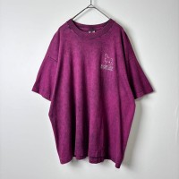 90s USA製 Tシャツ アニマル オオカミ ウルフ 刺繍 後染め 黒紫 L | Vintage.City 古着屋、古着コーデ情報を発信