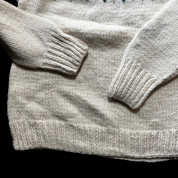e14/design knit/us/long sleeve/tops/light beige color/men's/sizeL相当 デザインニット ロングスリーブ トップス ライトベージュ メンズL | Vintage.City 古着屋、古着コーデ情報を発信