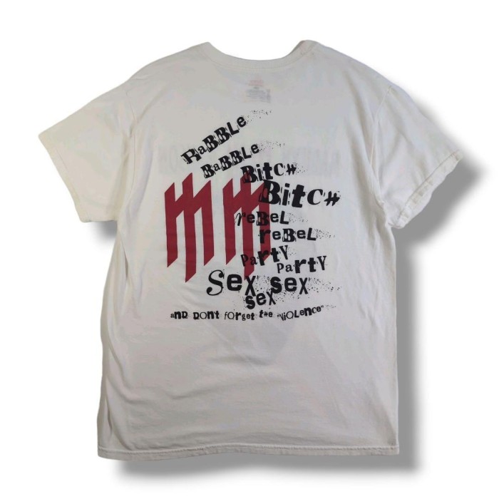 [169]マリリン・マンソン フェイス ロックTシャツ ホワイト M | Vintage.City 古着屋、古着コーデ情報を発信