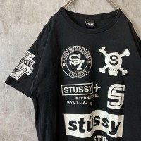 STUSSY multi design logo T-shirt size M 配送A ステューシー　マルチロゴTシャツ　スカル | Vintage.City 빈티지숍, 빈티지 코디 정보
