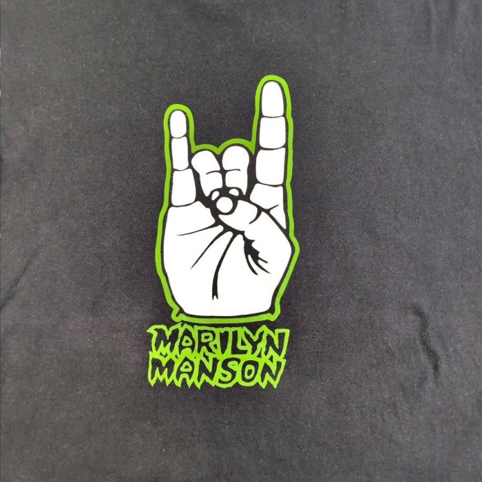 [146]マリリン・マンソン 両面プリントバンドTシャツ ブラック XL | Vintage.City 古着屋、古着コーデ情報を発信