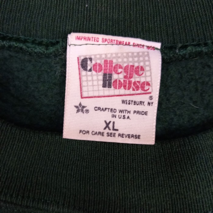 90s　アメリカ製　スウェット　トレーナー　長袖　刺繍　太アーム　グリーン　XL | Vintage.City 古着屋、古着コーデ情報を発信