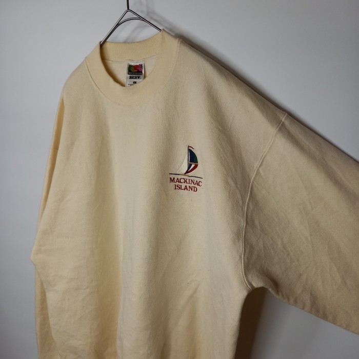 90s　カナダ製　フルーツオブザルーム　スウェット　トレーナー　裏起毛　刺繍ロゴ | Vintage.City 빈티지숍, 빈티지 코디 정보