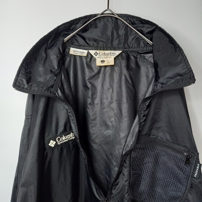 90s　コロンビア　ハーフジップ　ナイロンプルオーバー　ジャケット　ブラック　XL | Vintage.City 빈티지숍, 빈티지 코디 정보