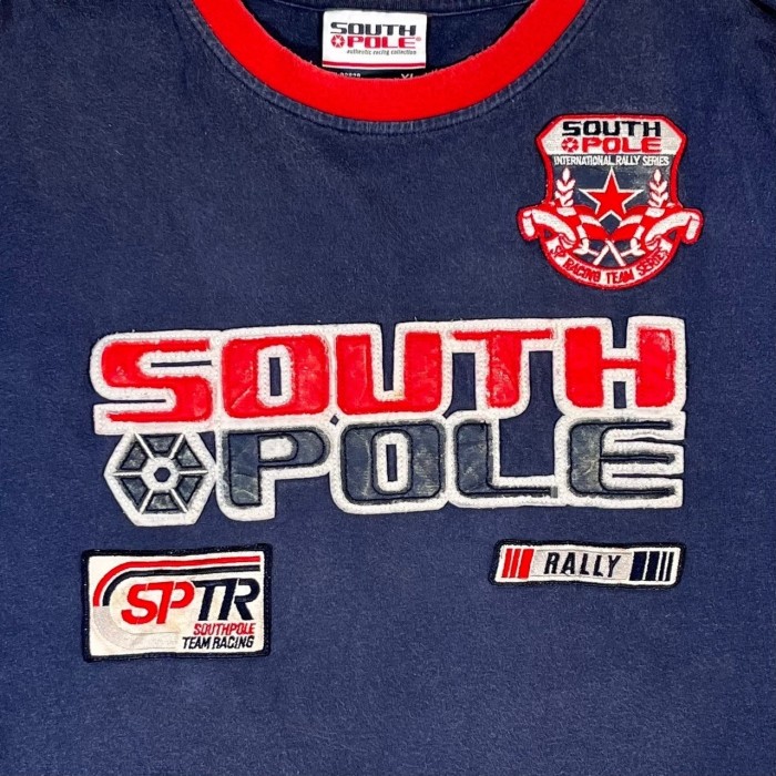 “SOUTH POLE” Switching Wappen Ringer Tee | Vintage.City 古着屋、古着コーデ情報を発信