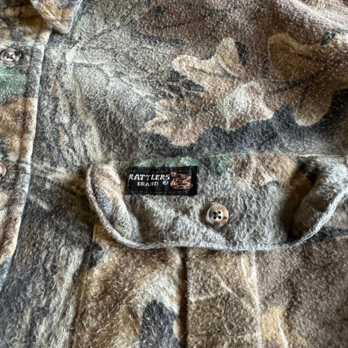 90's RATTLERS BRAND realtree camo flannel shirts リアルツリーカモフランネルシャツ | Vintage.City 빈티지숍, 빈티지 코디 정보