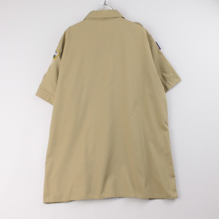 半袖 ボーイスカウトシャツ　TRAPPER TRAILS (メンズLサイズ) 【メール便可】 [9019037] | Vintage.City 빈티지숍, 빈티지 코디 정보