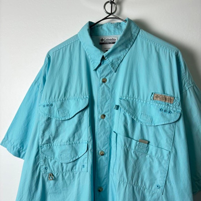 古着 00s コロンビア PFG フィッシングシャツ 半袖 シャツ 水色 L | Vintage.City 古着屋、古着コーデ情報を発信