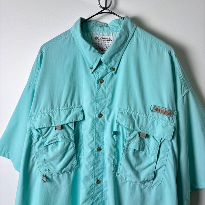 古着 00s コロンビア PFG フィッシングシャツ 半袖シャツ 水色 2XL | Vintage.City 빈티지숍, 빈티지 코디 정보