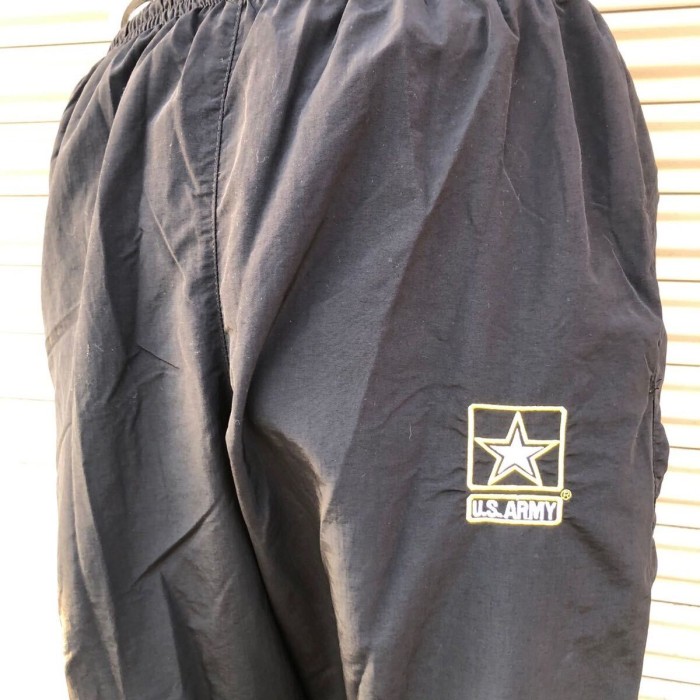 US ARMY 米軍実物 トレーニング パンツ サプレックス ナイロン IPFU裾ジップ 米軍実物 ブラックトラック ミリタリー パンツ M/XL 00s | Vintage.City 빈티지숍, 빈티지 코디 정보